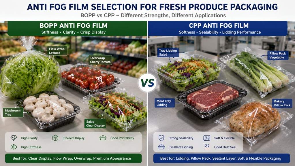 Anti Fog Film Selection For Fresh Produce Packaging