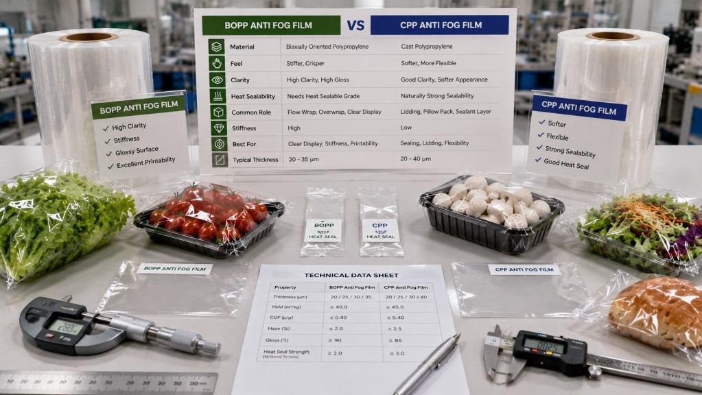 BOPP And CPP Anti Fog Film Technical Comparison
