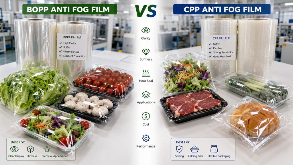 BOPP Anti Fog Film Vs CPP Anti Fog Film Comparison
