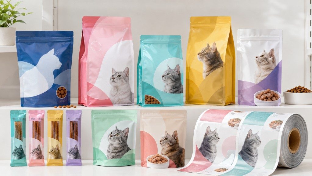 Cat Food Packaging Film Solutions For Dry Kibble Treats Wet Food And Roll Stock