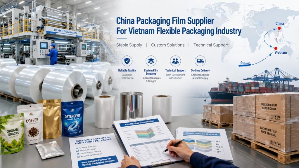 China Packaging Film Supplier For Vietnam Flexible Packaging Industry