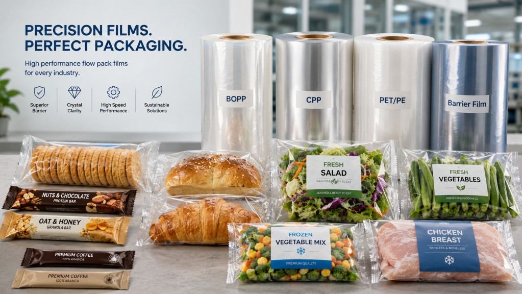 Custom Flow Packaging Film Solutions For Food Snack Bakery And Fresh Produce