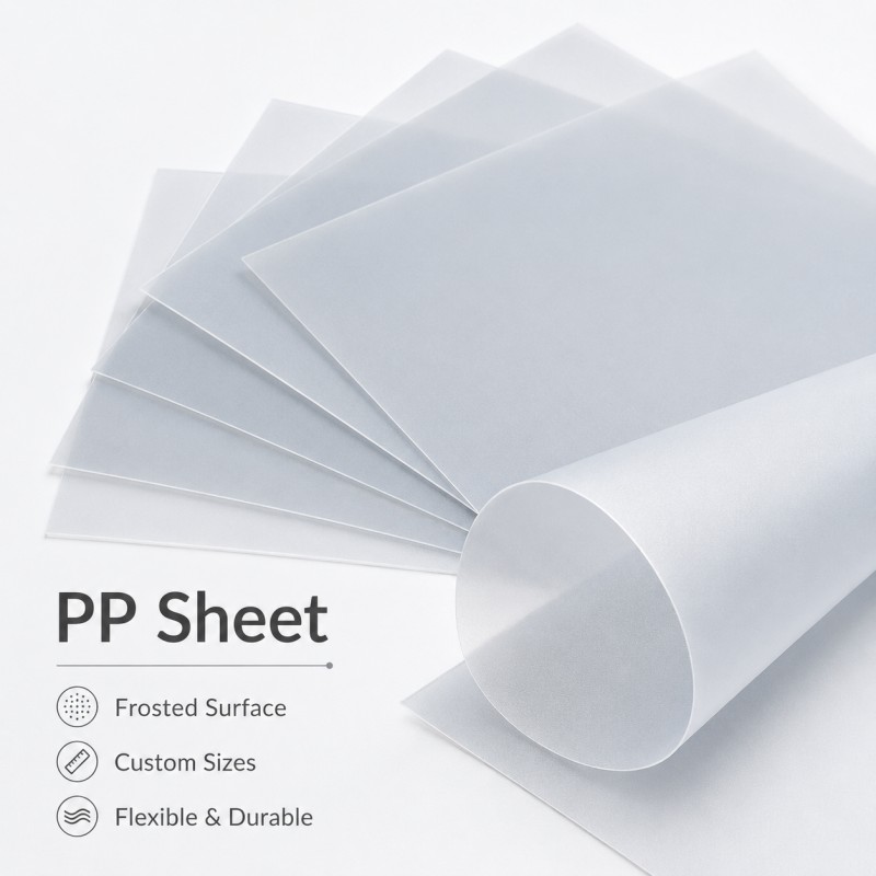 Custom Frosted PP Sheet With Flexible Roll And Flat Sheet Display