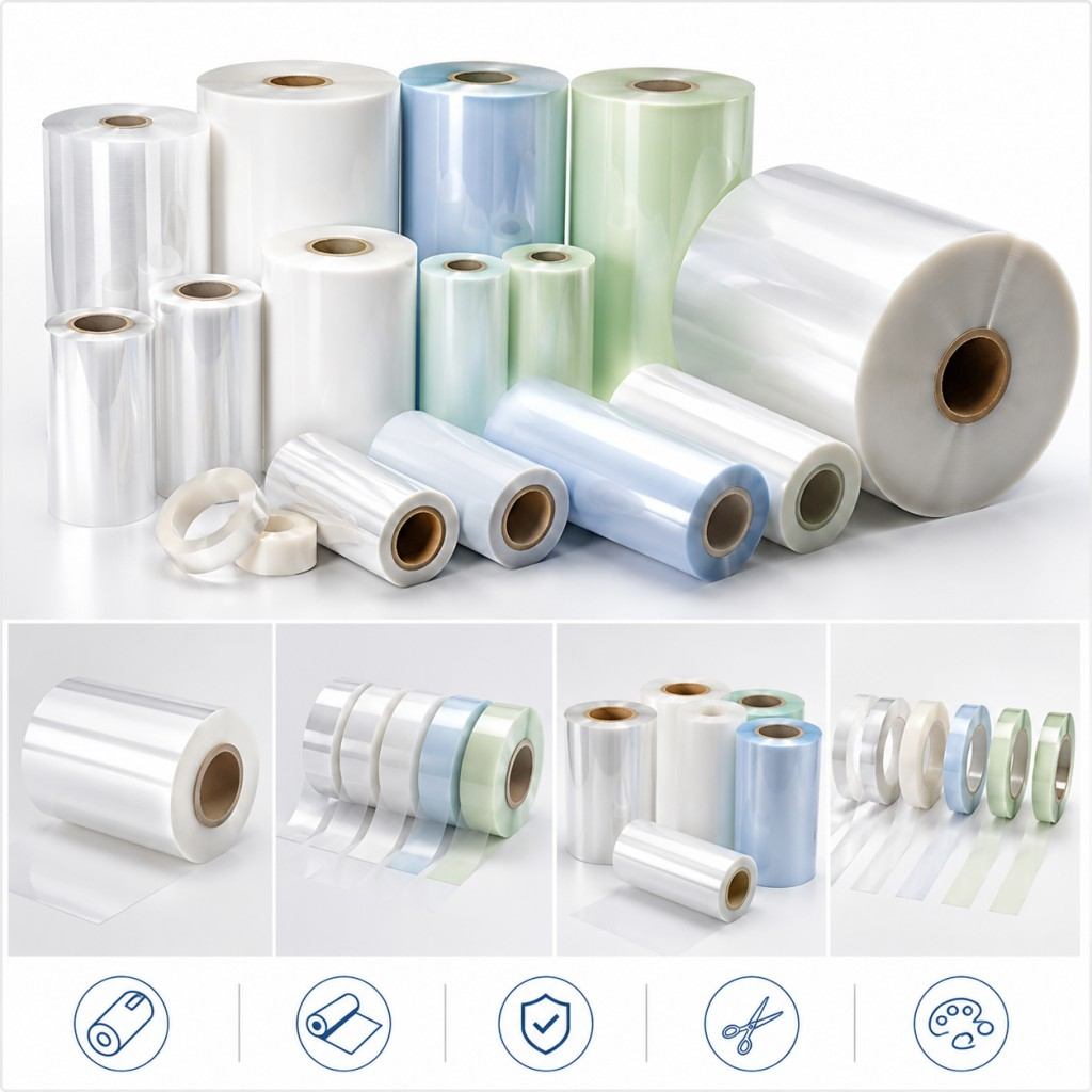 Custom Silicone Coated PET Film Rolls With Color Options