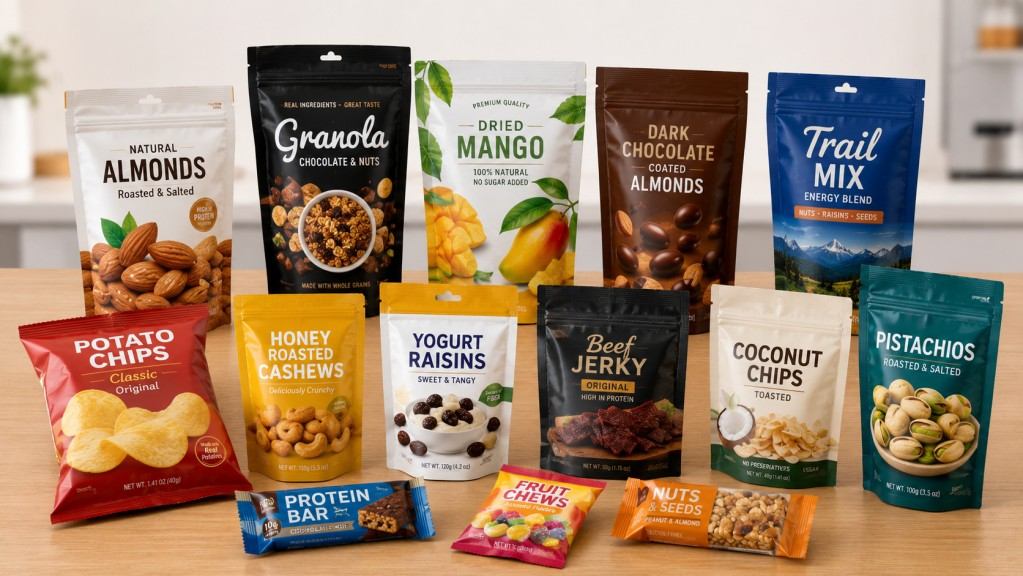Custom Snack Packaging Pouches For Retail Food Brands And Private Label Snacks