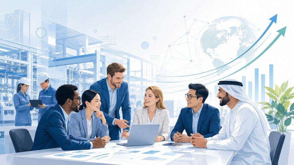 Global Packaging Teamwork Illustration For LDPE Shrink Film Blog
