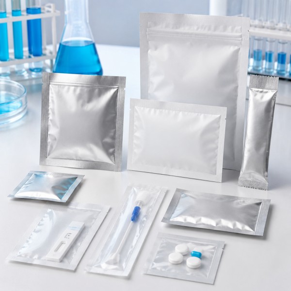 Medical Plastic Seal Pouches For Diagnostic Kits Tablets Swabs And Healthcare Packaging