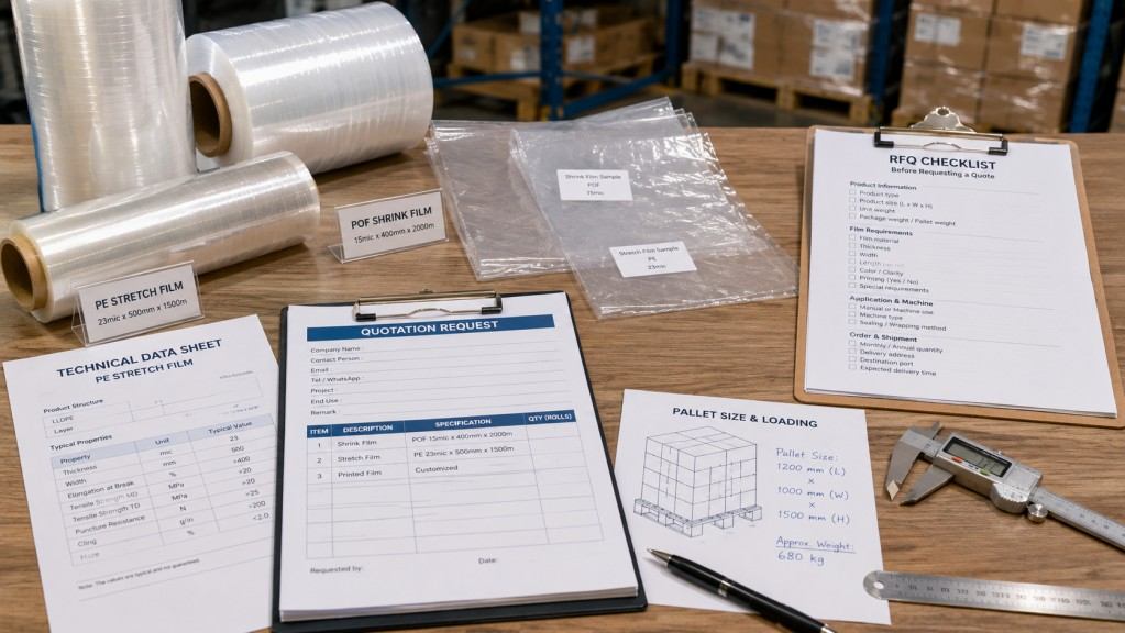 Packaging Film RFQ Checklist With Samples And Technical Documents
