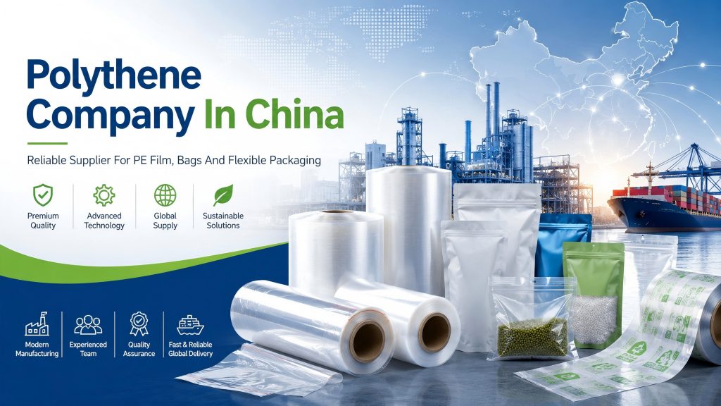 Polythene Company In China PE Film Bags And Flexible Packaging Supplier Cover