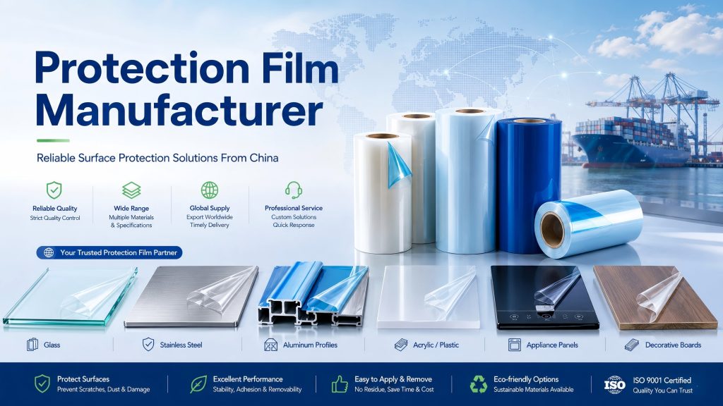 Protection Film Manufacturer In China For Surface Protection Rolls