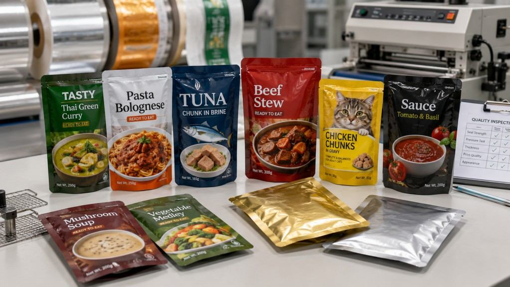 Retort Pouch Packaging For Ready Meals Sauces Seafood And Pet Food
