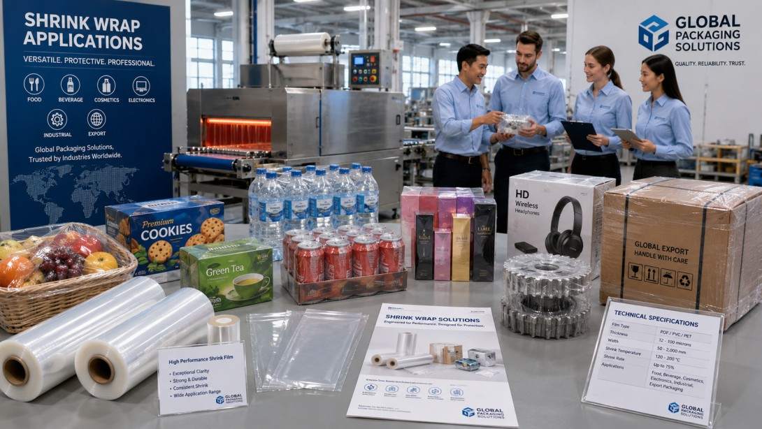 Shrink Wrap Applications For Food Beverage Retail And Industrial Packaging