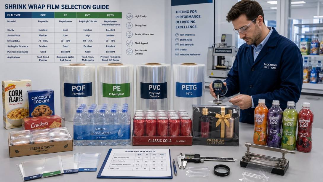 Shrink Wrap Material Selection Guide For POF PE PVC And PETG Films