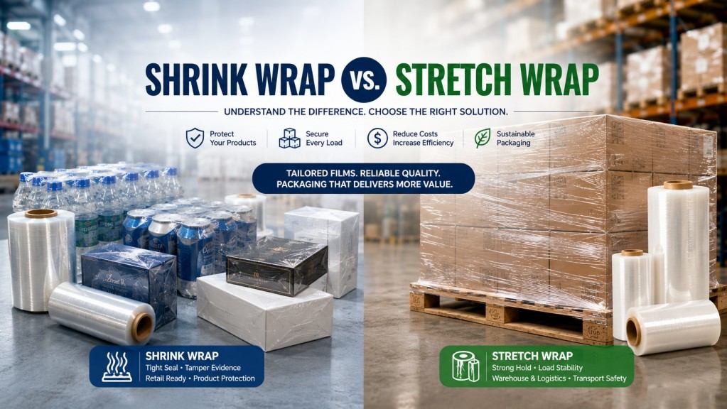 Shrink Wrap Vs Stretch Wrap Packaging Film Comparison Guide