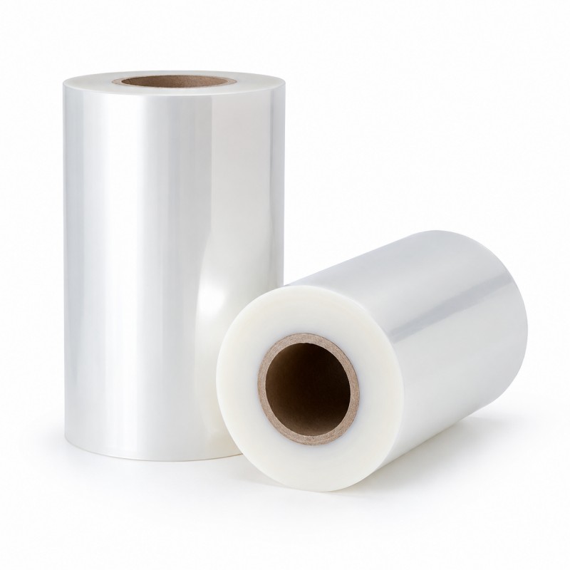Transparent Packaging Film Rolls With Paper Core Display