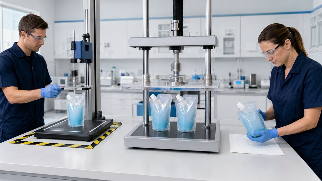 500ml Laundry Detergent Spout Pouch Durability Testing
