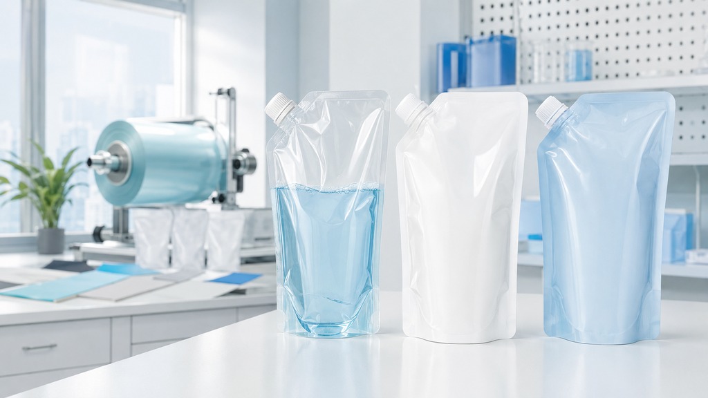 500ml Laundry Detergent Spout Pouch Film Selection Guide