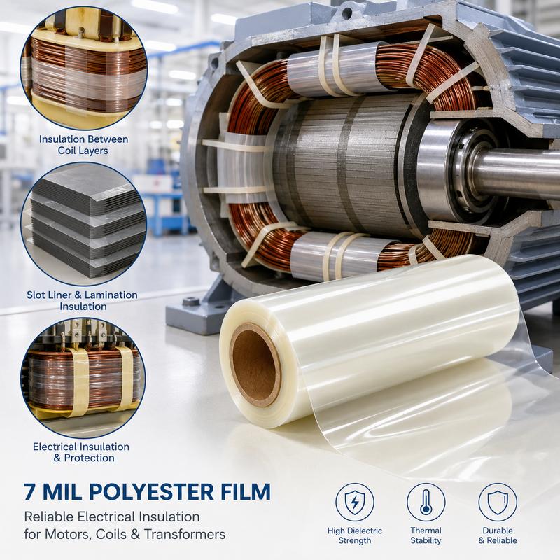 7 Mil Polyester Film For Electrical Insulation Applications