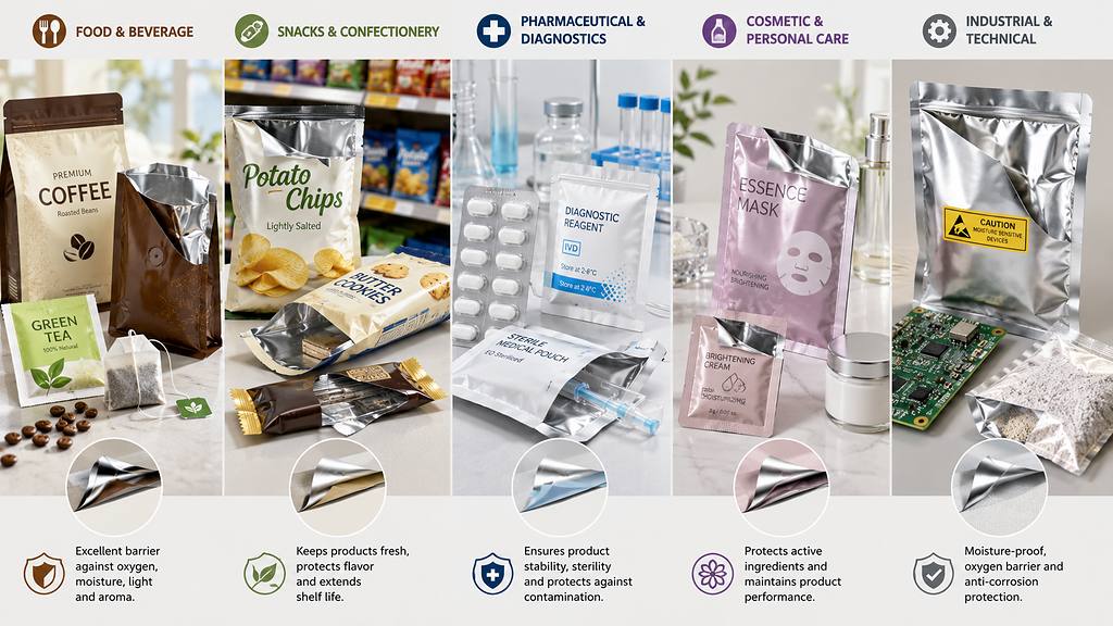 Aluminium Packaging Applications For Food Pharmaceutical Cosmetic And Industrial Products