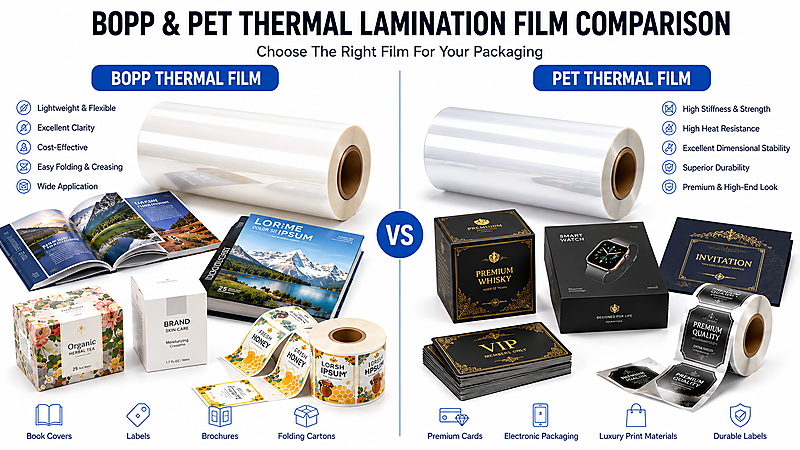 BOPP And PET Thermal Lamination Film Comparison