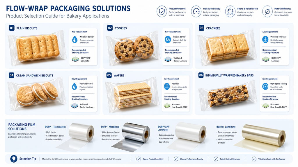 BOPP Film Selection For Biscuits Cookies Crackers Wafers And Bakery Products