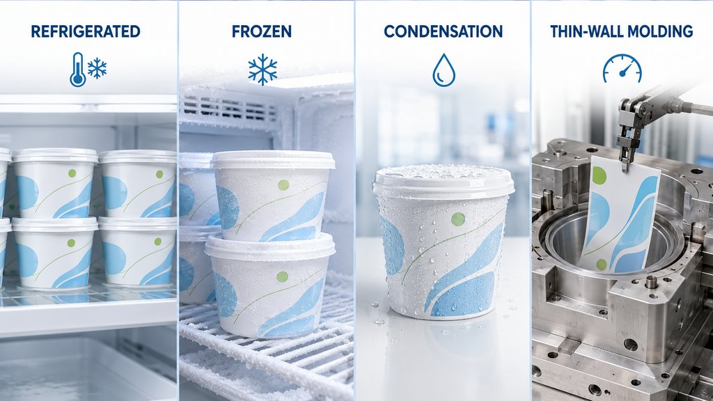 BOPP IML Film For Cold Chain Dairy Containers And Thin Wall Molding