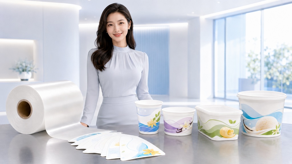 BOPP IML Film For Yogurt Cups Dessert Cups And Ice Cream Tubs