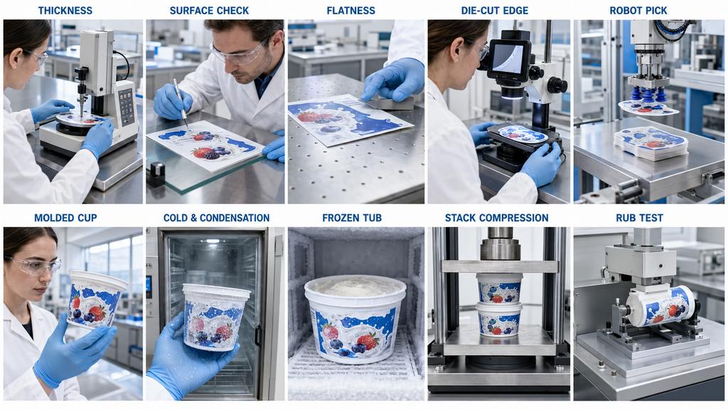 BOPP IML Film Laboratory Testing For Dairy Containers