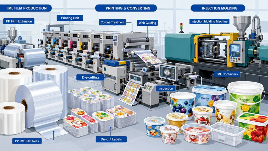 China In Mold Label Manufacturing Process And IML Packaging Supply Chain