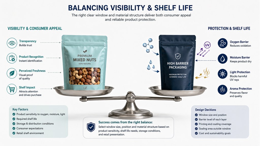 Clear Window Packaging Balance Between Visibility And Shelf Life