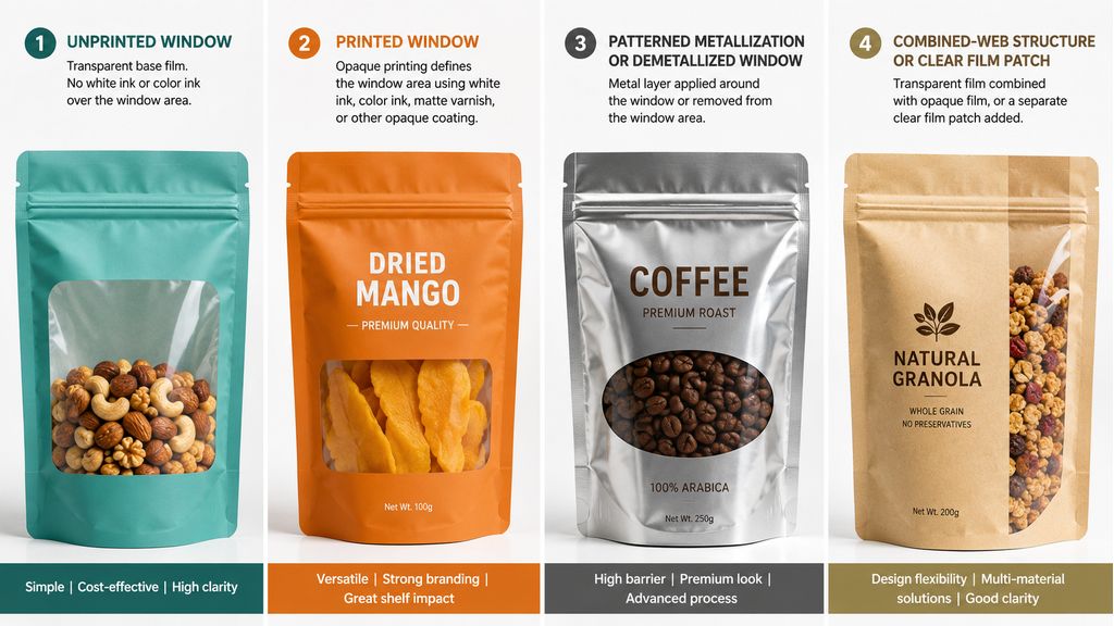 Clear Window Pouch Manufacturing Methods And Design Options