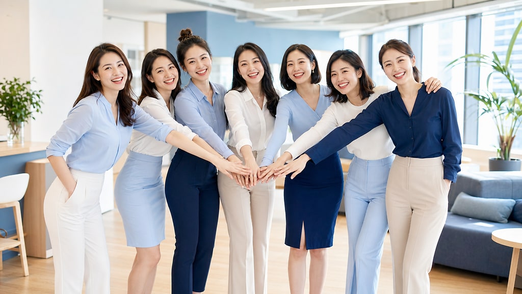 CloudFilm Company Culture Teamwork With Young Professional Women