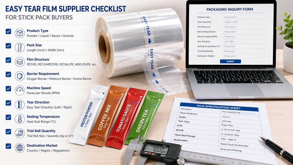 Easy Tear Film Supplier Checklist For Stick Pack Buyers