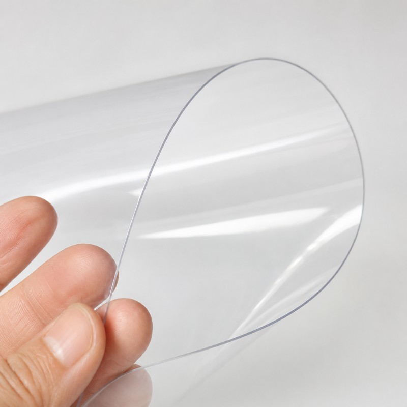 Flexible Clear PETG Sheet Close Up