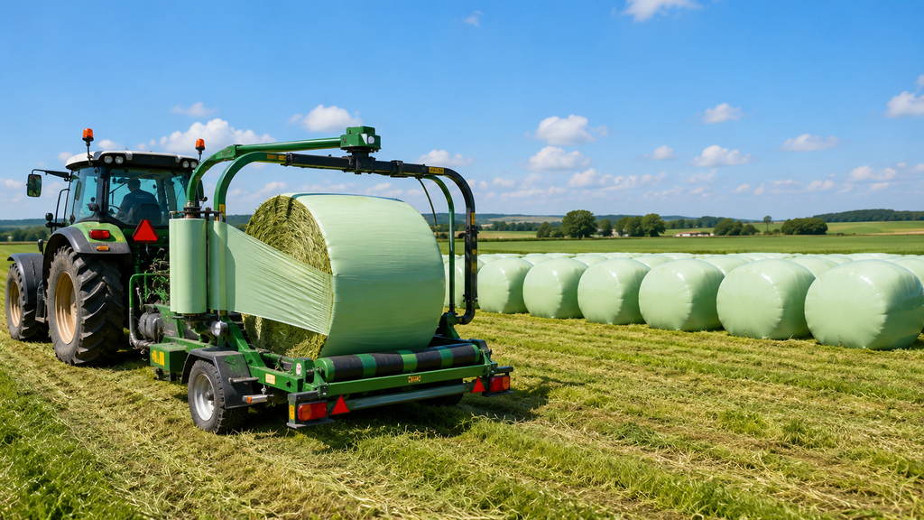 Green Oxygen Barrier Silage Film Wrapping Round Bales