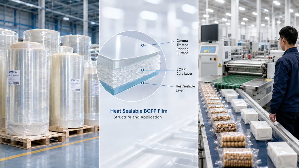 Heat Sealable BOPP Film Structure And Packaging Machine