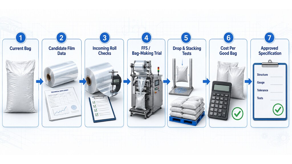Industrial Bag Trial And Approved LLDPE Film Specification Workflow