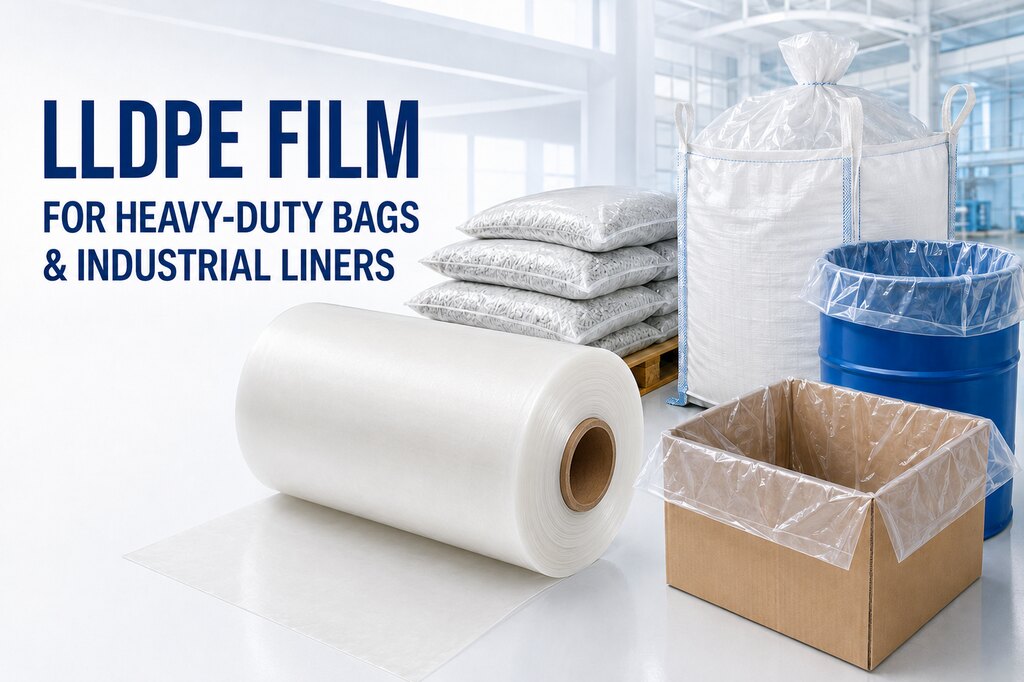 LLDPE Film Roll For Heavy-Duty Bags And Industrial Liners