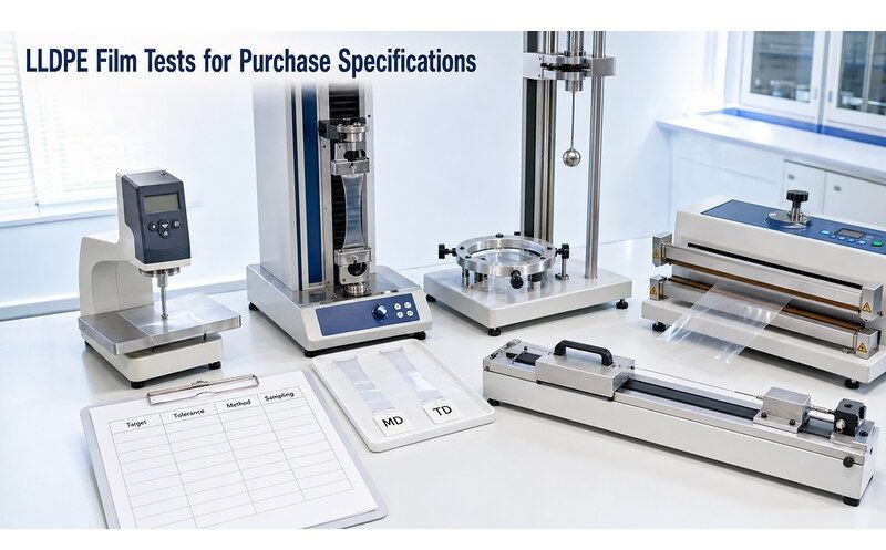 LLDPE Film Thickness Tensile Puncture Heat Seal And COF Testing