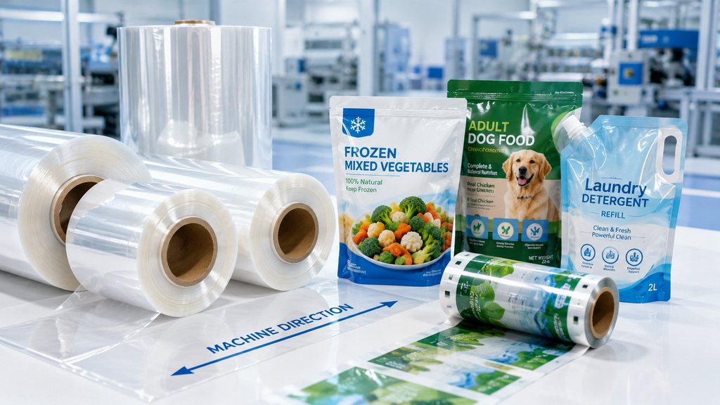 MDO PE Film Rolls And Mono PE Packaging Applications