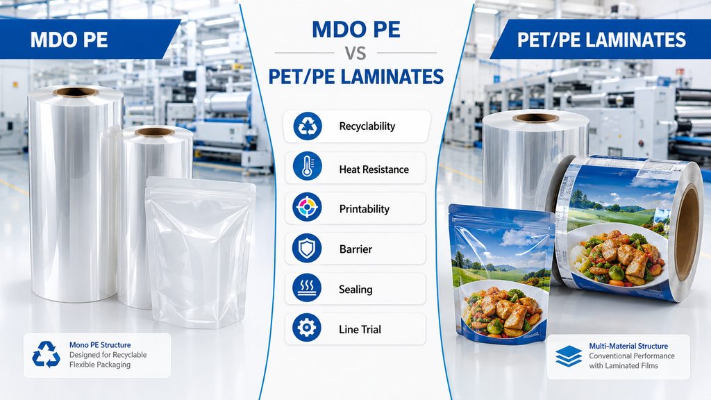 MDO PE Vs PET PE Laminates For Flexible Packaging
