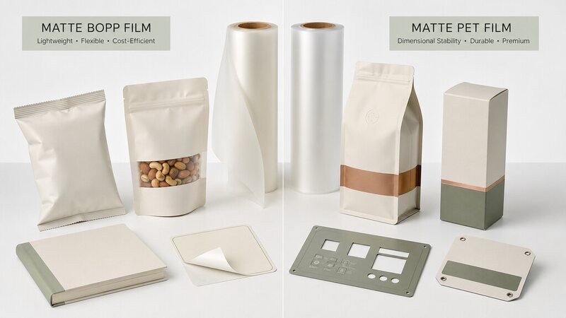 Matte BOPP And Matte PET Film Packaging Applications