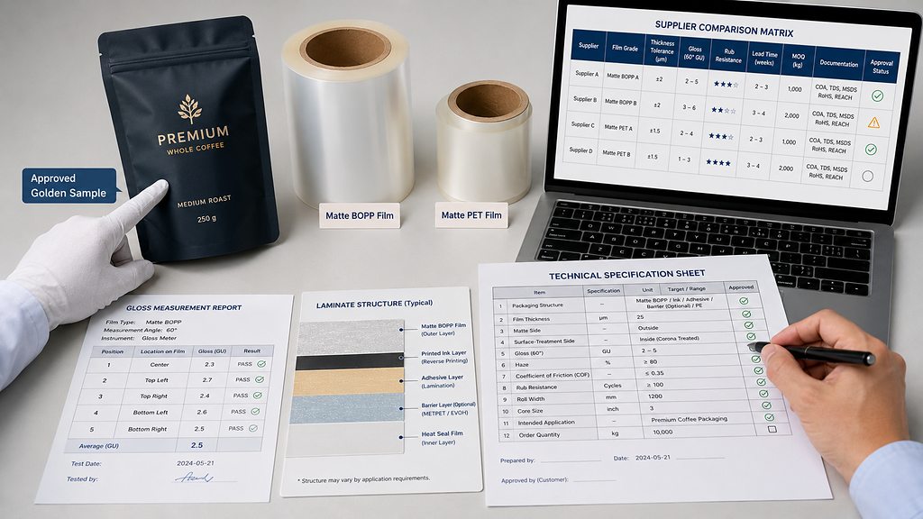 Matte Packaging Film Supplier Selection Checklist