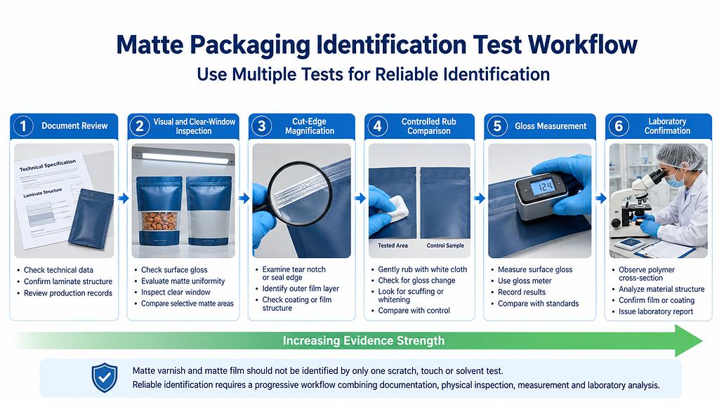 Matte Packaging Identification Test Workflow
