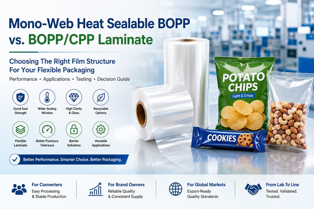 Mono Web Heat Sealable BOPP Vs BOPP CPP Laminate Buyer Guide