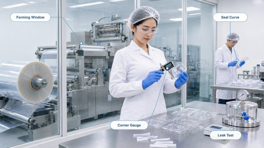 PE PA PE Film Forming Seal And Leak Testing In Packaging Laboratory