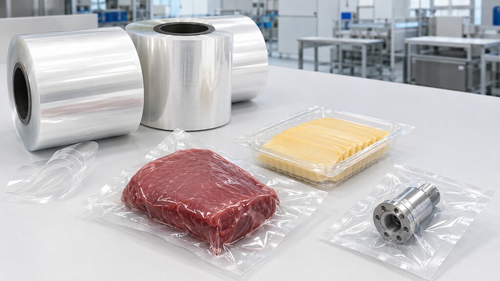 PE PA PE Film Rolls For Vacuum Food And Industrial Packaging