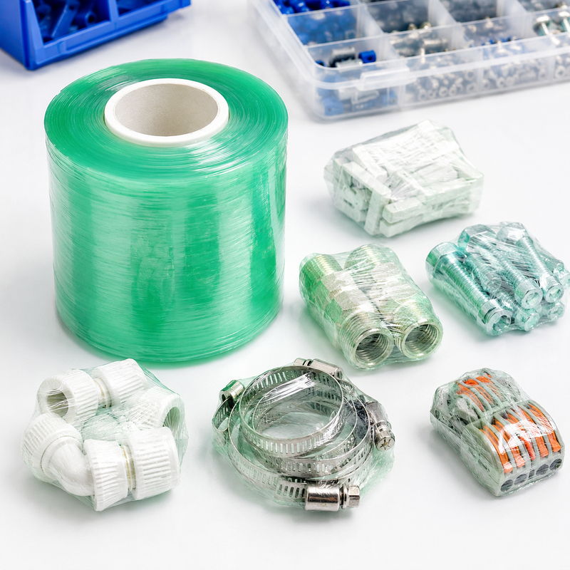 PVC Stretch Film For Small Industrial Parts Bundling