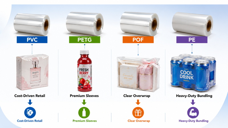 Shrink Film Selection Guide For PVC PETG POF And PE