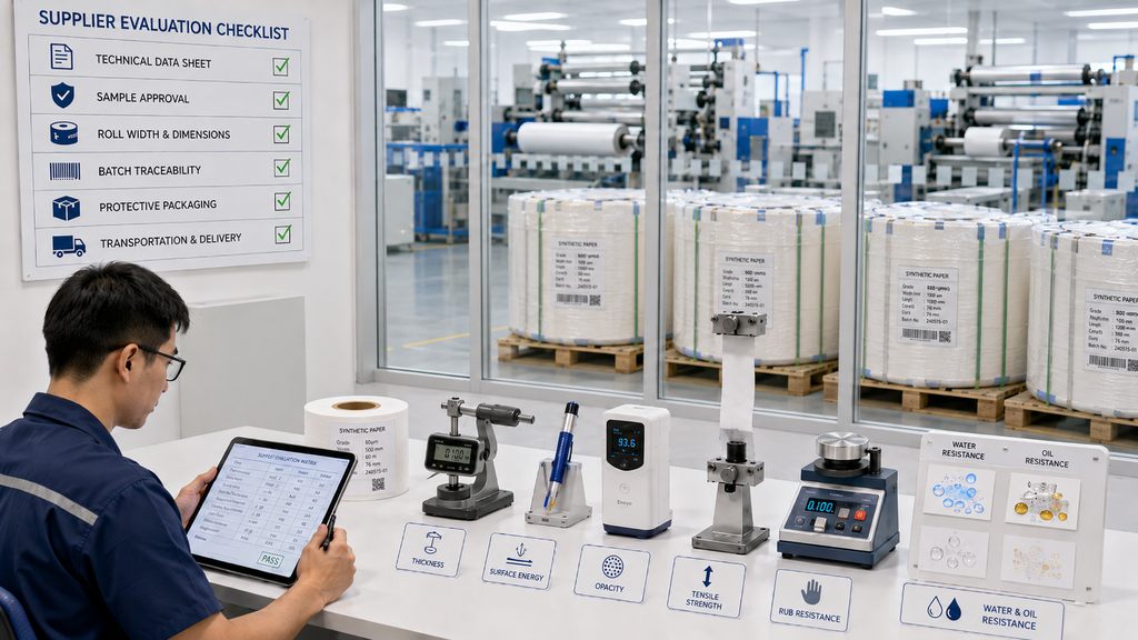Synthetic Paper Quality Inspection And Supplier Evaluation